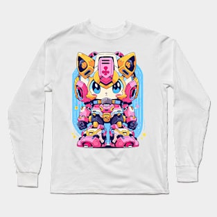 GOLDEN SAKURA KITTY| Mecha Neko Army | PROUD OTAKU Long Sleeve T-Shirt